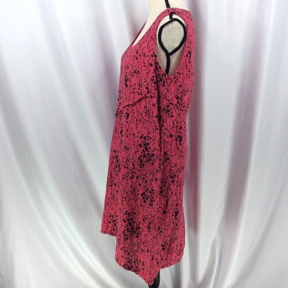 HABITAT Tank Dress Womens Size Large 100% Linen Sleeveless Sundress Floral - Picture 4 of 10